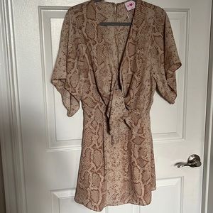 Neutral Snakeprint Dress Size XSmall
